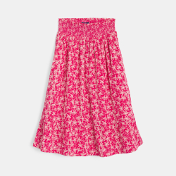 تنورة طويلة مطرزة وردية...